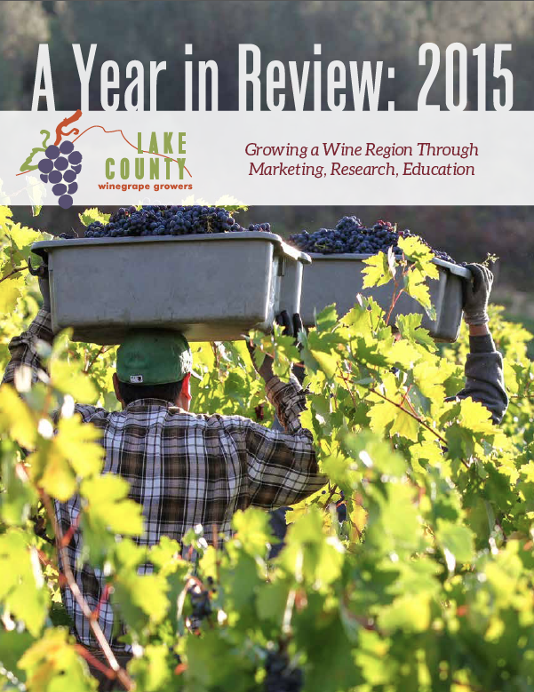 Lake County Winegrape Growers 2015 Year In Review brochure