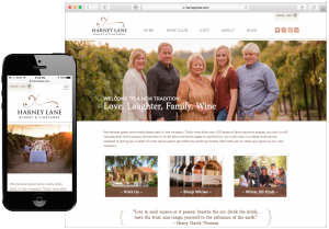 Harney Lane Winery website